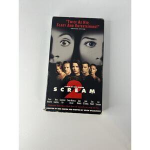 Scream 2 VHS Horror Comedy Wes Craven Ghostface 1997. Neve Campbell.